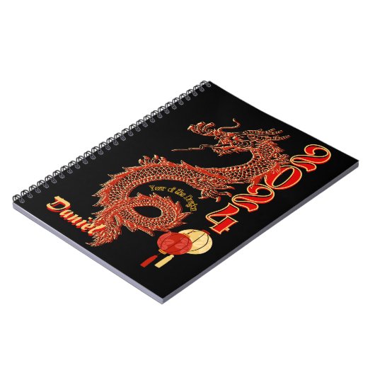 2024 Jaar van het Dragon Notitieboek (Linkerzijde)