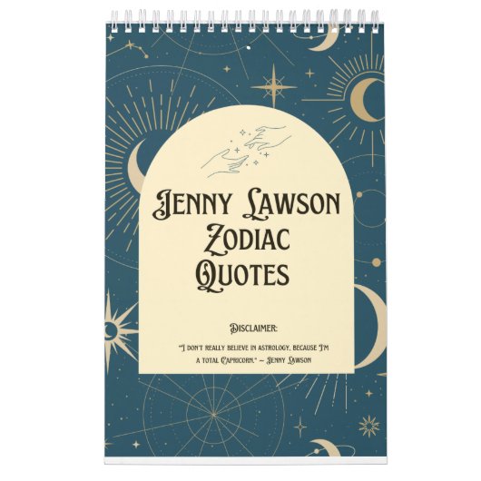 2024 Jenny Lawson zodiac citaat kalender (Hoes)