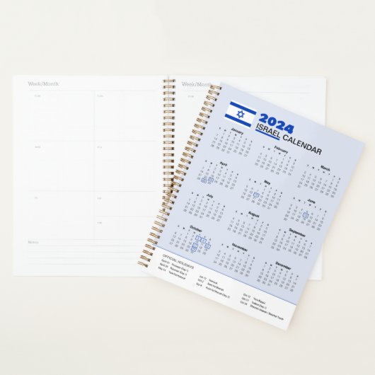 2024 Joodse Evenementenplanner | מתכנןולח ש נ ה Planner (Display)