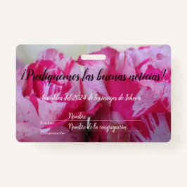 2024 JW asamblea TJ rosas personaliza Badge