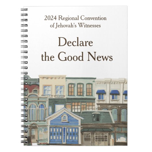 2024 JW Conventie verklaren het goede nieuws Notitieboek (Voorkant)