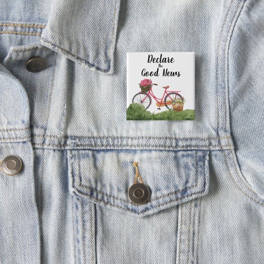 2024 JW Conventie verklaren het goede nieuws Vierkante Button 5,1 Cm (In situ)