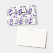 2024 JW convention Hydrangeas Badge (Voor- en achterkant)