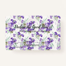 2024 JW convention Hydrangeas Badge