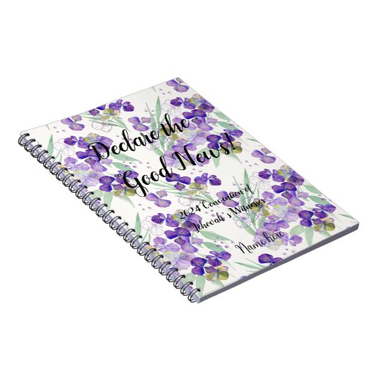 2024 JW convention hydrangeas Notitieboek (Rechterzijde)