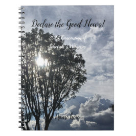 2024 JW Convention sunlight with name Notitieboek