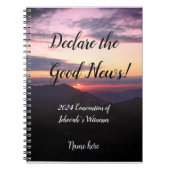 2024 JW Convention Sunset with name  Notitieboek (Voorkant)