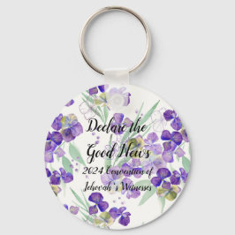 2024 JW Declare the Good News customize watercolor Sleutelhanger