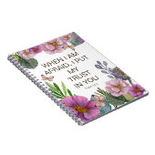 2024 JW Jaar Tekst Psalm 56:3 Bloemvlinder Notitieboek (Rechterzijde)