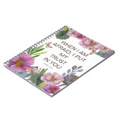 2024 JW Jaar Tekst Psalm 56:3 Bloemvlinder Notitieboek (Linkerzijde)