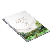 2024 JW Jaar Tekst Psalm 56:3 Bos Waterverf Notitieboek (Rechterzijde)