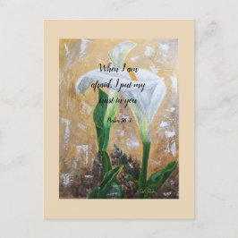 2024 JW year text Psalm 56:3 Briefkaart