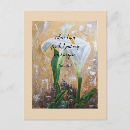 2024 JW year text Psalm 56:3 Briefkaart (Voorkant)