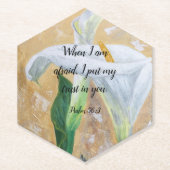 2024 JW year text Psalm 56:3 Kartonnen Onderzetters (Voorkant)