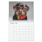 2024 Kalender 12 Maanden Honden Dragen Bril (Feb 2026)