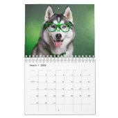 2024 Kalender 12 Maanden Honden Dragen Bril (Mar 2026)