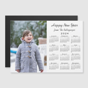 2024 kalender aangepaste foto gelukkig nieuwjaar m