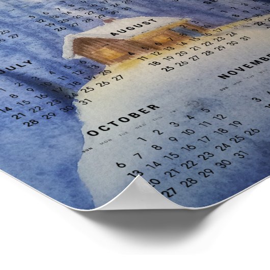 2024 kalender aquarel poster (Hoek)