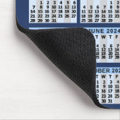 2024 Kalender Blauw Gemakkelijk Custom Business Lo Muismat (Hoek)