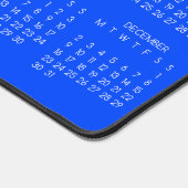 2024 Kalender Blauwe Kleur Achtergrond Bureaumat (Hoek)