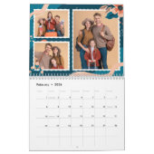 2024 Kalender Bloemen Aangepaste Familie Foto (Feb 2026)