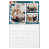 2024 Kalender Bloemen Aangepaste Familie Foto (Jan 2026)