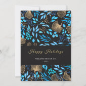 2024 Kalender Bloemen Bedrijf Logo Vakantie Kaart (Achterkant)