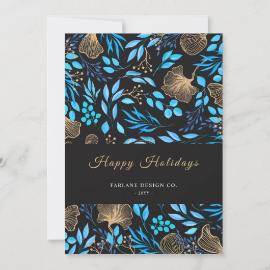 2024 Kalender Bloemen Bedrijf Logo Vakantie Kaart (Achterkant)