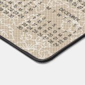 2024 Kalender Bloemen Kant Kraft Foto Afbeelding Bureaumat (Hoek)