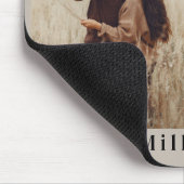 2024 Kalender boho modern 1 foto elegant beige Muismat (Hoek)