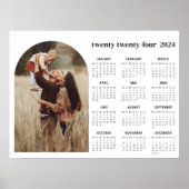 2024 Kalender boho modern 1 foto Poster (Voorkant)