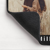 2024 Kalender boho modern 1 foto zwart minimalist Muismat (Hoek)