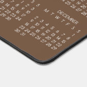 2024 Kalender Bruine Kleur Achtergrond Bureaumat (Hoek)