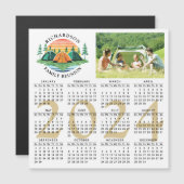 2024 Kalender Camping Familie Reünie Aangepaste Fo (Voorkant / Achterkant)
