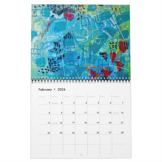 2024 Kalender Charlene Anne Wilson Kunst (Feb 2026)