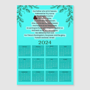 2024 Kalender - Christelijke Gebed Magnetische Kaa