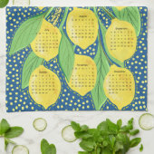 2024 Kalender Citroenwijnstokken Theedoek (Gevouwen)