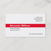 2024 Kalender Classic Visitekaartje Rode Streep (Achterkant)