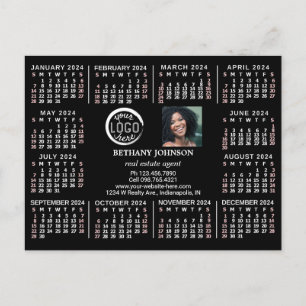 2024 Kalender Custom Business Logo Fototekst Gemak Briefkaart