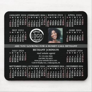 2024 Kalender Custom Business Logo Fototekst Gemak Muismat