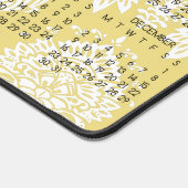 2024 Kalender Damask Vlas Eenvoudige Volledige Kle Bureaumat (Hoek)