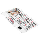 2024 Kalender Easy Custom Business Logo Naam Foto Magneet (Rechterzijde)