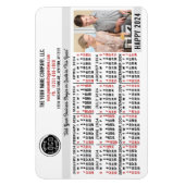 2024 Kalender Easy Custom Business Logo Naam Foto Magneet (Verticaal)