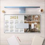 2024 Kalender en Fotocollage Bureaumat<br><div class="desc">2024 Maand-bij-een-blik Kalender Desk Mat is ook voorzien van uw favoriete foto's! **Dit is voor 2024** (Kijk voor onze nieuwe design voor volgend jaar.)</div>