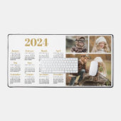 2024 Kalender en Fotocollage Bureaumat (Keyboard & Muis)