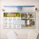 2024 Kalender en Fotocollage Bureaumat<br><div class="desc">2024 Maand-bij-een-blik Kalender Desk Mat is ook voorzien van uw favoriete foto's! **Dit is voor 2024** (Kijk voor onze nieuwe design voor volgend jaar.)</div>