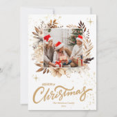 2024 Kalender Foto Aangepaste Kerstmis Feestdagenkaart (Voorkant)