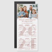 2024 Kalender Foto Aangepaste Kleur Kerst Kaart (Voorkant / Achterkant)