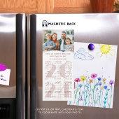 2024 Kalender Foto Aangepaste Kleur Kerst Kaart