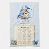 2024 Kalender Handdoek Bluebirds Vogelhuis ECC 3:1 (Verticaal)